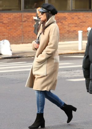 Lea Michele out to lunch in New York City